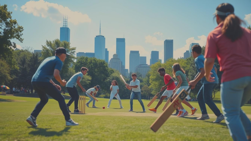 Playing of Cricket in United State